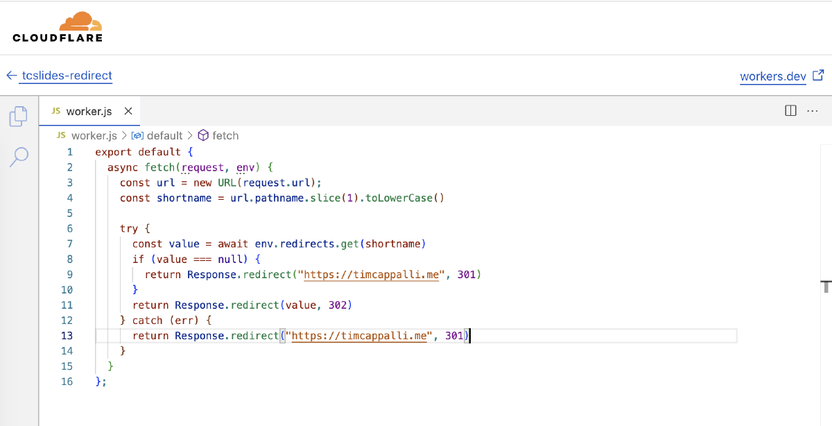 Creating a short link service using Cloudflare Workers KV